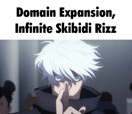 A Man With White Hair And Blue Eyes Is Making A Funny Face With His Finger On His Lips . GIF