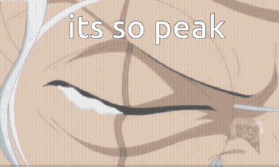 A Man With White Hair And Glasses Has The Words It 'S So Peak Above His Head GIF