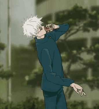 A Man With White Hair Is Drinking From A Bottle While Standing In Front Of A Building . GIF