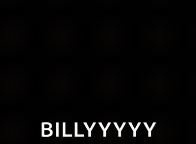 A Man Without A Shirt Is Standing In The Woods And Says Billy Yyy . GIF
