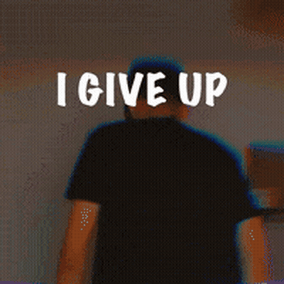 A Man Writes I Give Up On A Whiteboard GIF