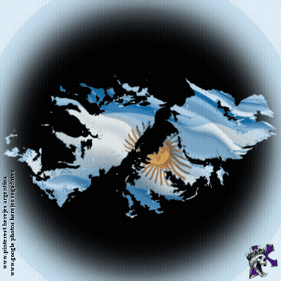 A Map Of Argentina With A Flag On Top Of It GIF