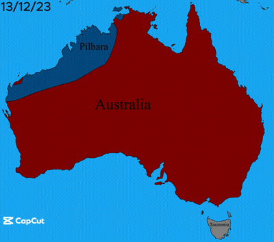 A Map Of Australia With The Date 04/08/2024 On The Bottom GIF