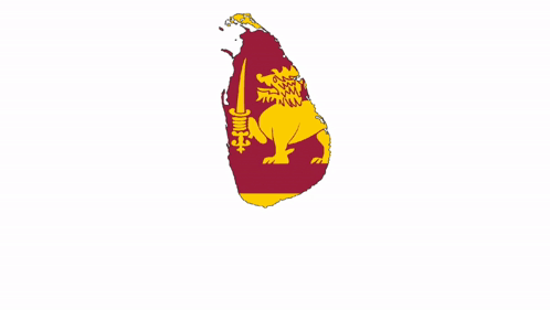 A Map Of Sri Lanka With A Lion On It And The Words Keep Sri Lanka Undivided GIF