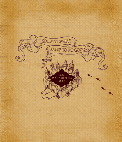 A Map Of The Marauder 'S Map With The Words I Solemnly Swear Am Up To No Good GIF