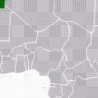 A Map Of The Moorish Empire Has A Yellow Star On It GIF