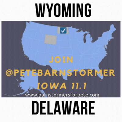 A Map Of The United States With The Words Wyoming And Delaware Below It GIF