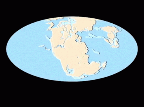 A Map Of The World Is Shown In A Oval Shape GIF
