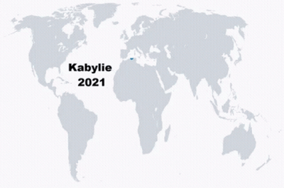 A Map Of The World Showing The Location Of Kabylie 2075 GIF