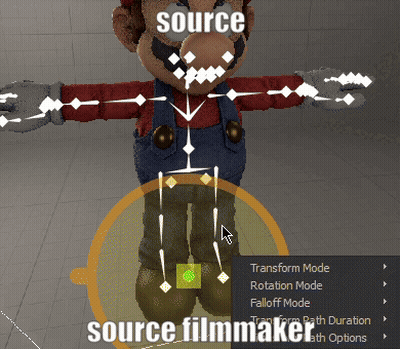 A Mario Video Game Character With The Words Source Filmmaker Below Him GIF