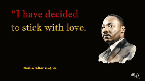 A Martin Luther King Jr. Quote With A Picture Of Him GIF