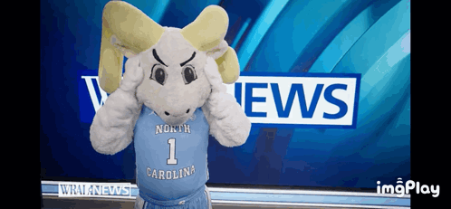 A Mascot For The North Carolina Basketball Team GIF