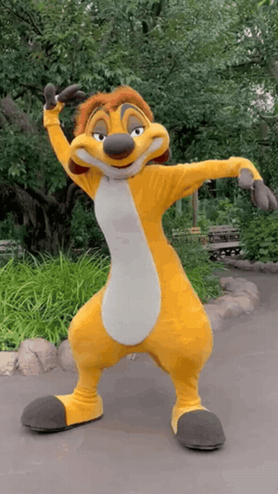 A Mascot From The Lion King Is Dancing GIF