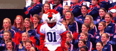 A Mascot Wearing A Jersey With The Number 01 GIF