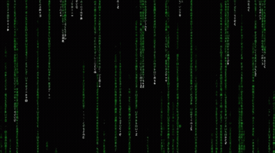 A Matrix Background With Green And White Lines Of Code GIF