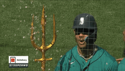 A Mcdonald 'S Advertisement With A Trident On The Field GIF