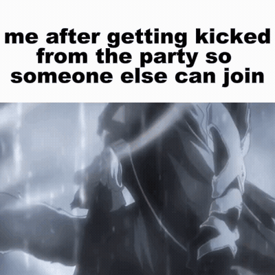 A Meme About Getting Kicked From A Party GIF