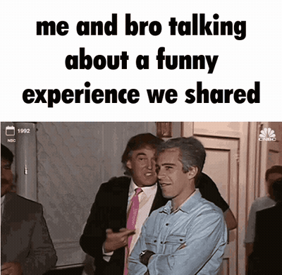 A Meme Shows Two Men Talking About A Funny Experience GIF