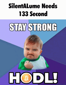 A Meme That Says Silentalume Needs 133 Seconds Stay Strong Hodl GIF