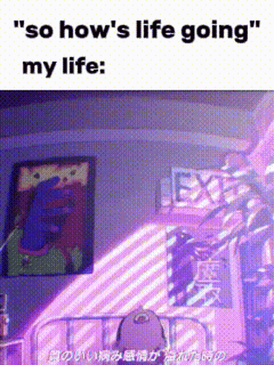 A Meme That Says ' So How 'S Life Going ' On It GIF