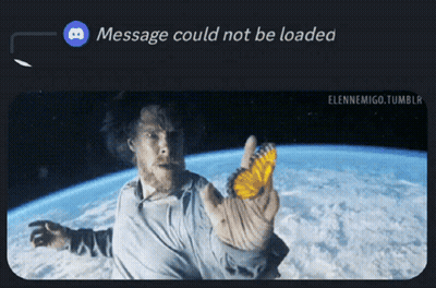 A Message Could Not Be Loaded With A Picture Of A Man Holding A Butterfly In His Hand GIF