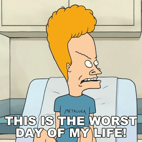 A Metallica Shirt Is On A Cartoon Character In A Hospital Bed GIF