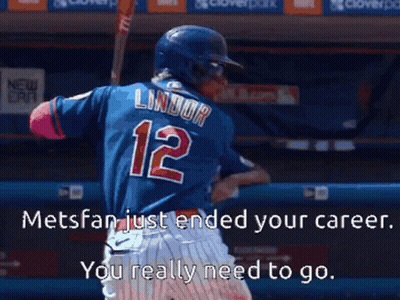 A Mets Player With The Number 12 On His Jersey GIF