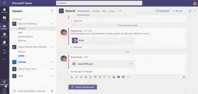 A Microsoft Teams Screen Shows A Leadership Connection GIF