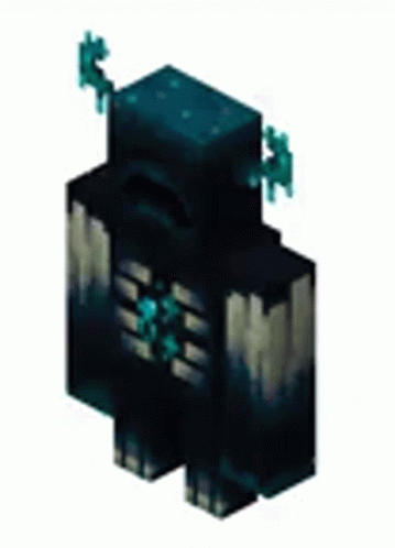 A Minecraft Character With Horns And A Skeleton Torso Is Standing On A White Background . GIF