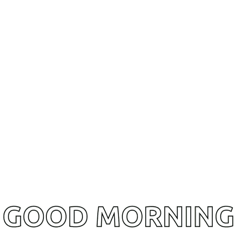 A Minecraft Character With The Words `` Good Morning '' Written On It . GIF