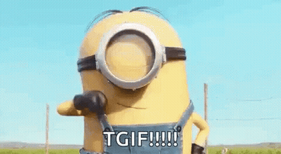 A Minion From Despicable Me Is Giving A Thumbs Up In A Field . GIF