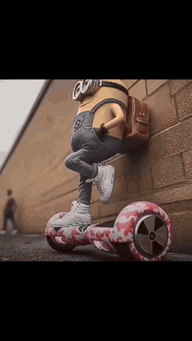 Minion Riding Hoverboard With Backpack GIF