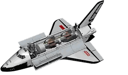 A Model Of A Space Shuttle With The Number 3200 On The Side Sticker