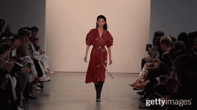 A Model Walks The Runway At A Fashion Show Sponsored By Gettyimages GIF