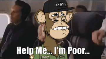 A Monkey Wearing A Ba Yc Hat Is Asking For Help GIF