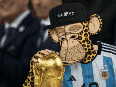 A Monkey Wearing A Hat That Says Babyc Holds A Trophy GIF