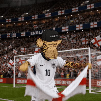 A Monkey Wearing A Number 10 Jersey Holds A Flag GIF