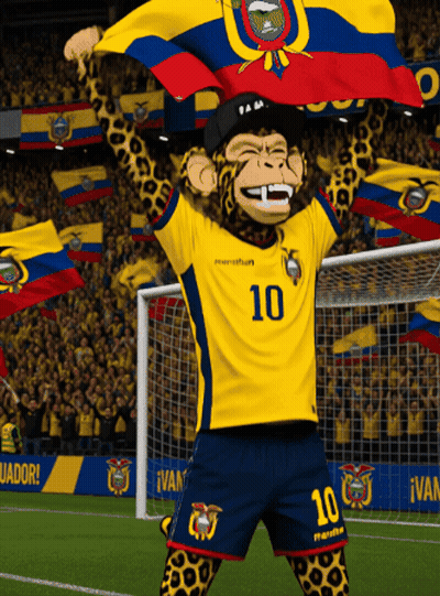 A Monkey Wearing A Yellow Jersey With The Number 10 GIF