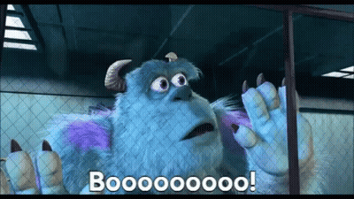 A Monster From The Movie Monsters Inc Says Booooooo . GIF
