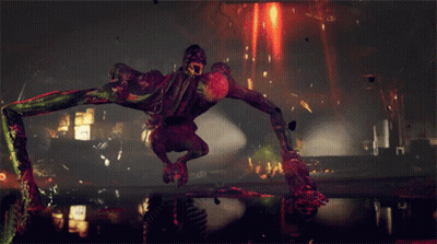 A Monster In A Video Game With A Huge Arm GIF