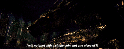 A Monster Says " I Will Not Part With A Single Coin " GIF