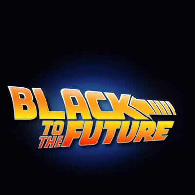A Movie Poster For Back To The Future Shows A Hand Pointing GIF