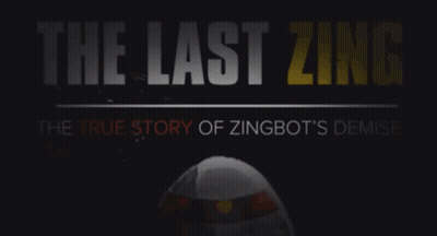 A Movie Poster For The Last Zing Shows A Robot GIF