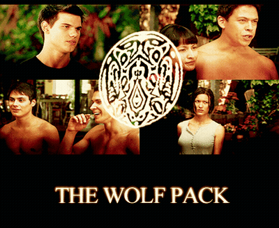 A Movie Poster For The Wolf Pack Shows A Collage Of Images GIF