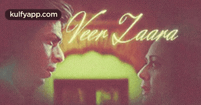 A Movie Poster For Veer Laara Shows A Man And A Woman GIF
