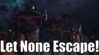 A Movie Scene With The Words Let None Escape Written On It GIF