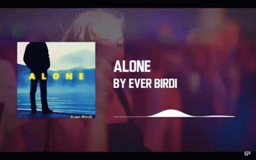 A Music Video For Alone By Ever Birdi Shows A Man Standing In Front Of A Body Of Water GIF