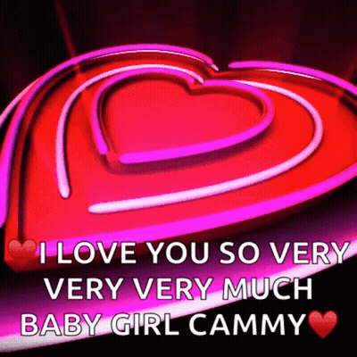 A Neon Heart With The Words I Love You So Very Very Much Baby Girl Cammy GIF