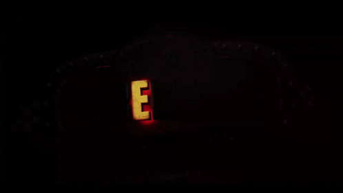 A Neon Sign For Five Nights At Freddy 'S Is Lit Up GIF
