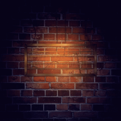A Neon Sign Hanging On A Brick Wall Says Roysef GIF